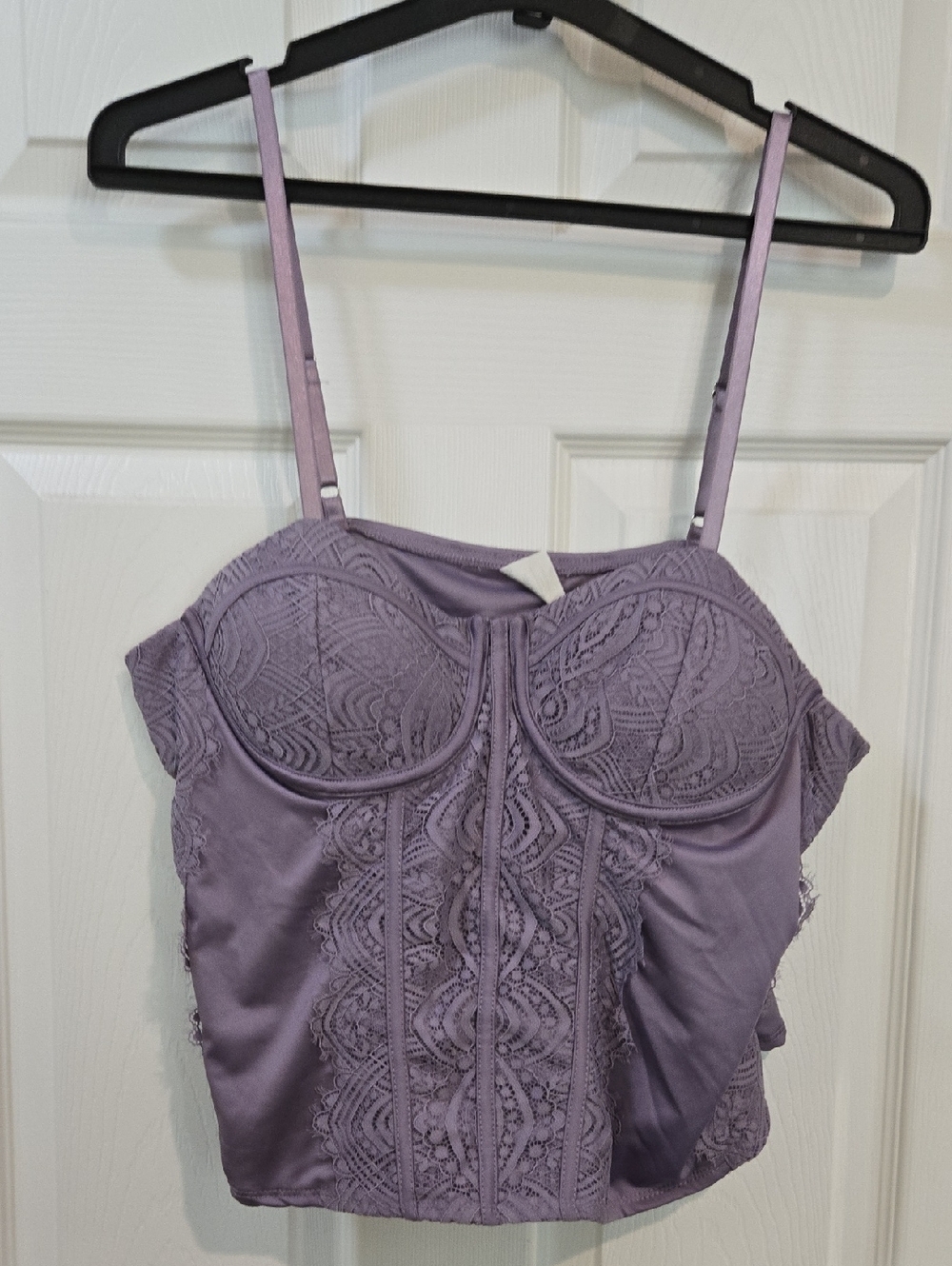 No Boundaries Lilac Lace Bustier Top Size Xxl (20)